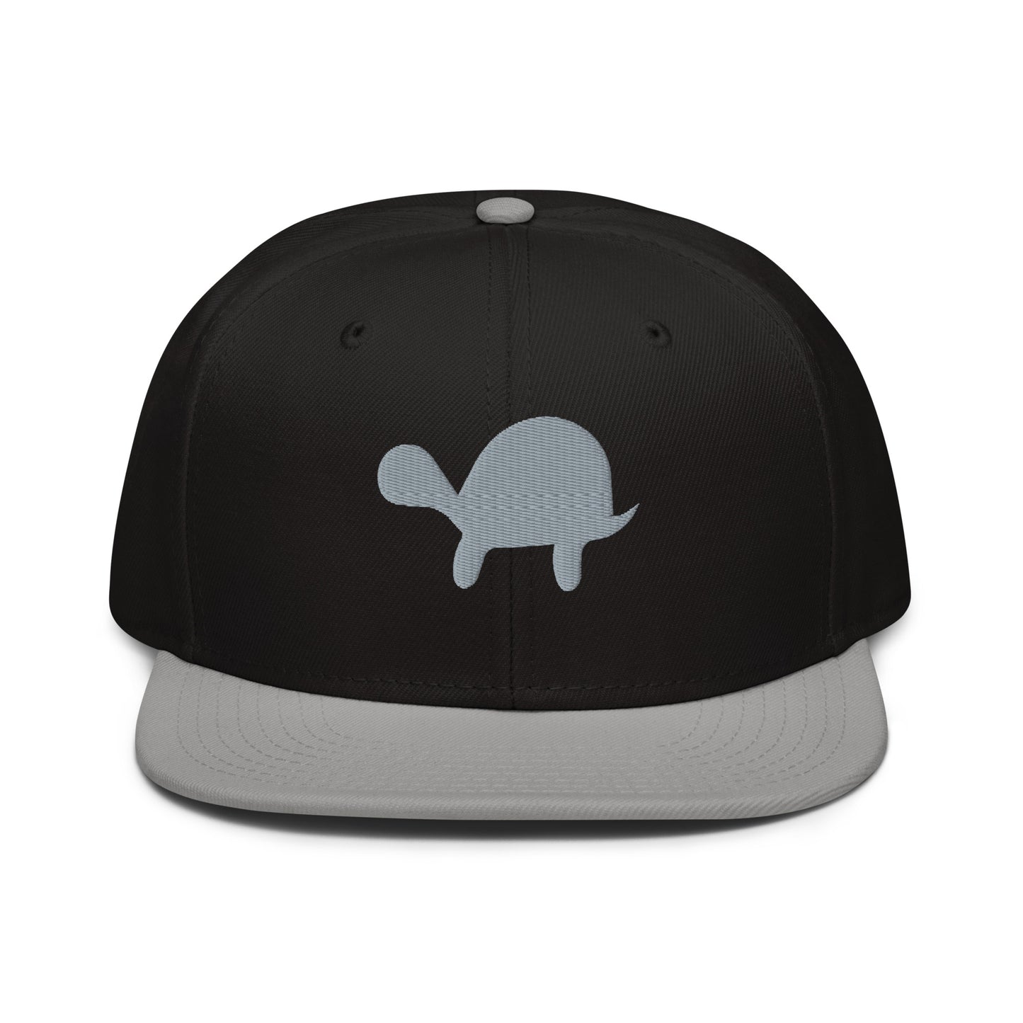 Turtle Snapback Hat (Black/Grey)