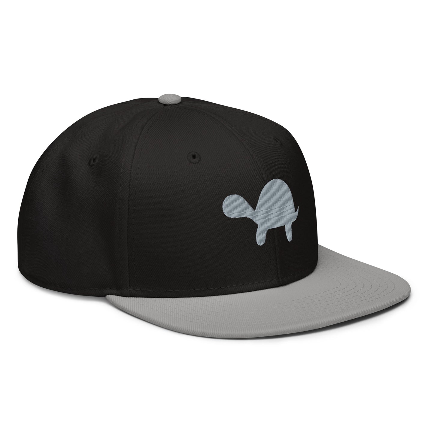 Turtle Snapback Hat (Black/Grey)