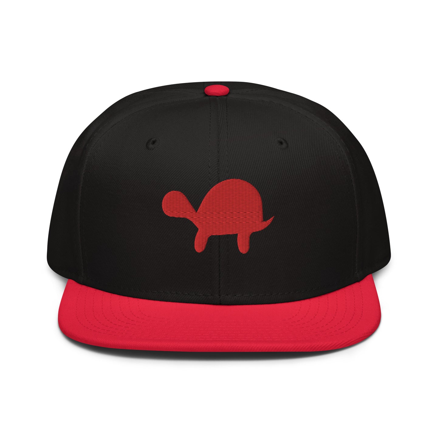 Turtle Snapback Hat (Black/Red)