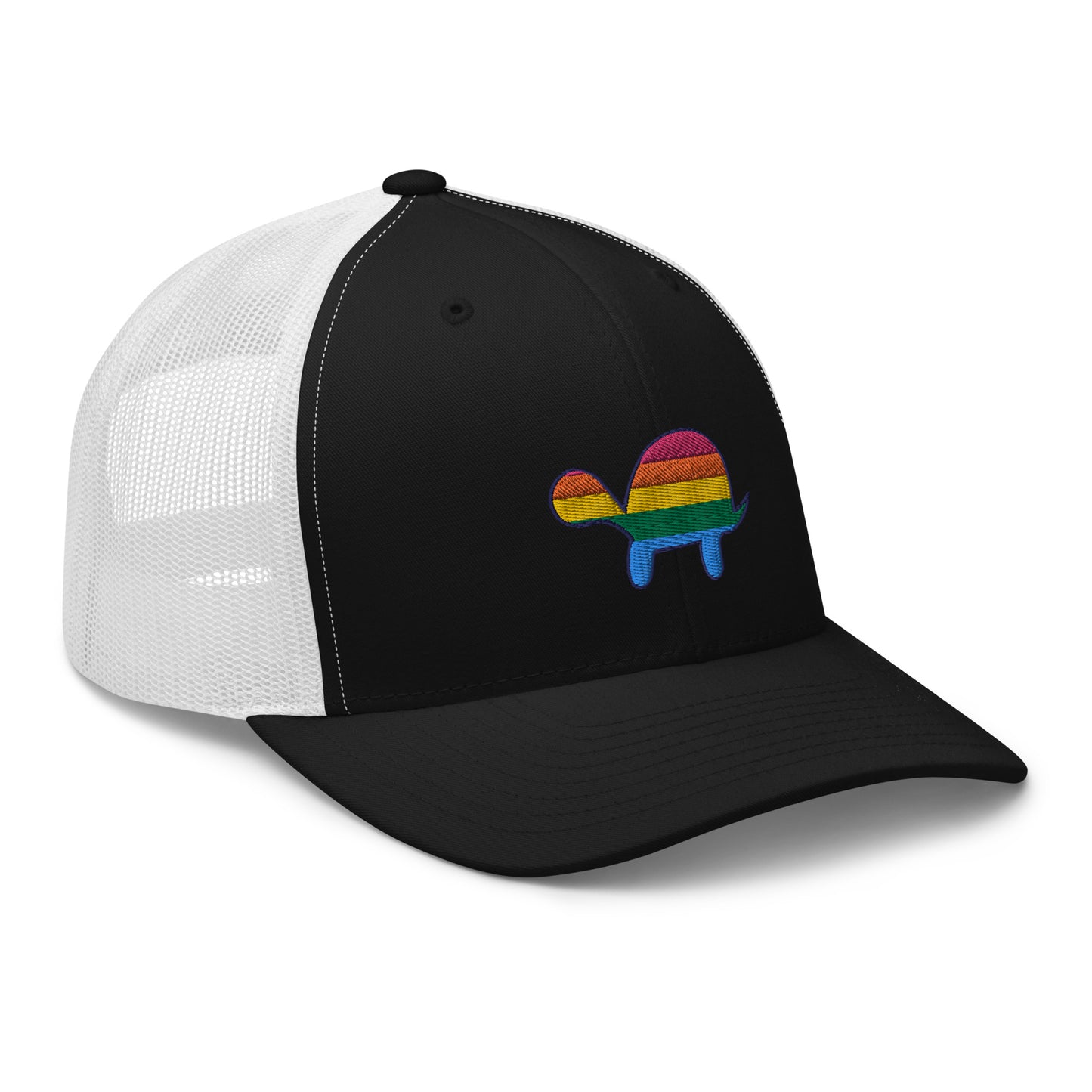 Rainbow Turtle Mesh Snapback