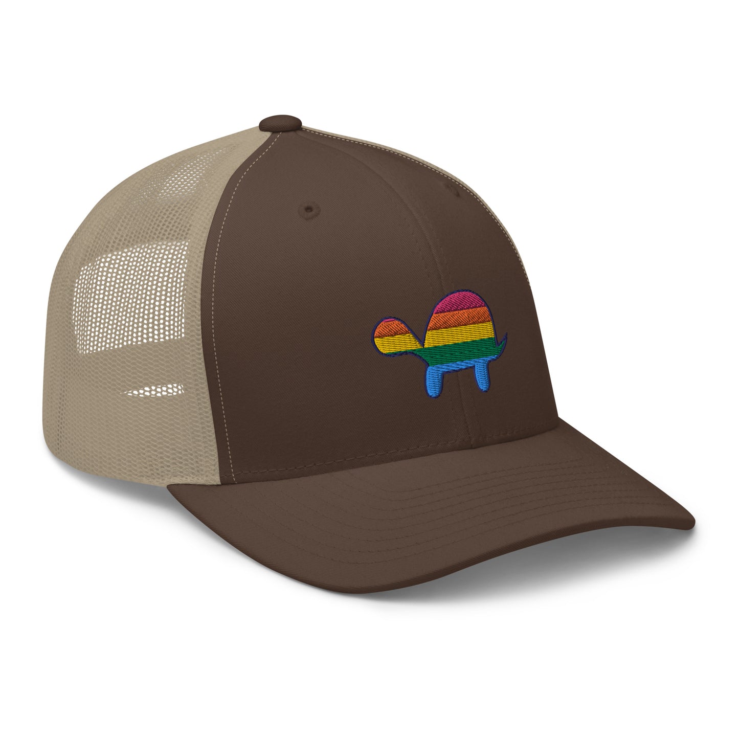 Rainbow Turtle Mesh Snapback